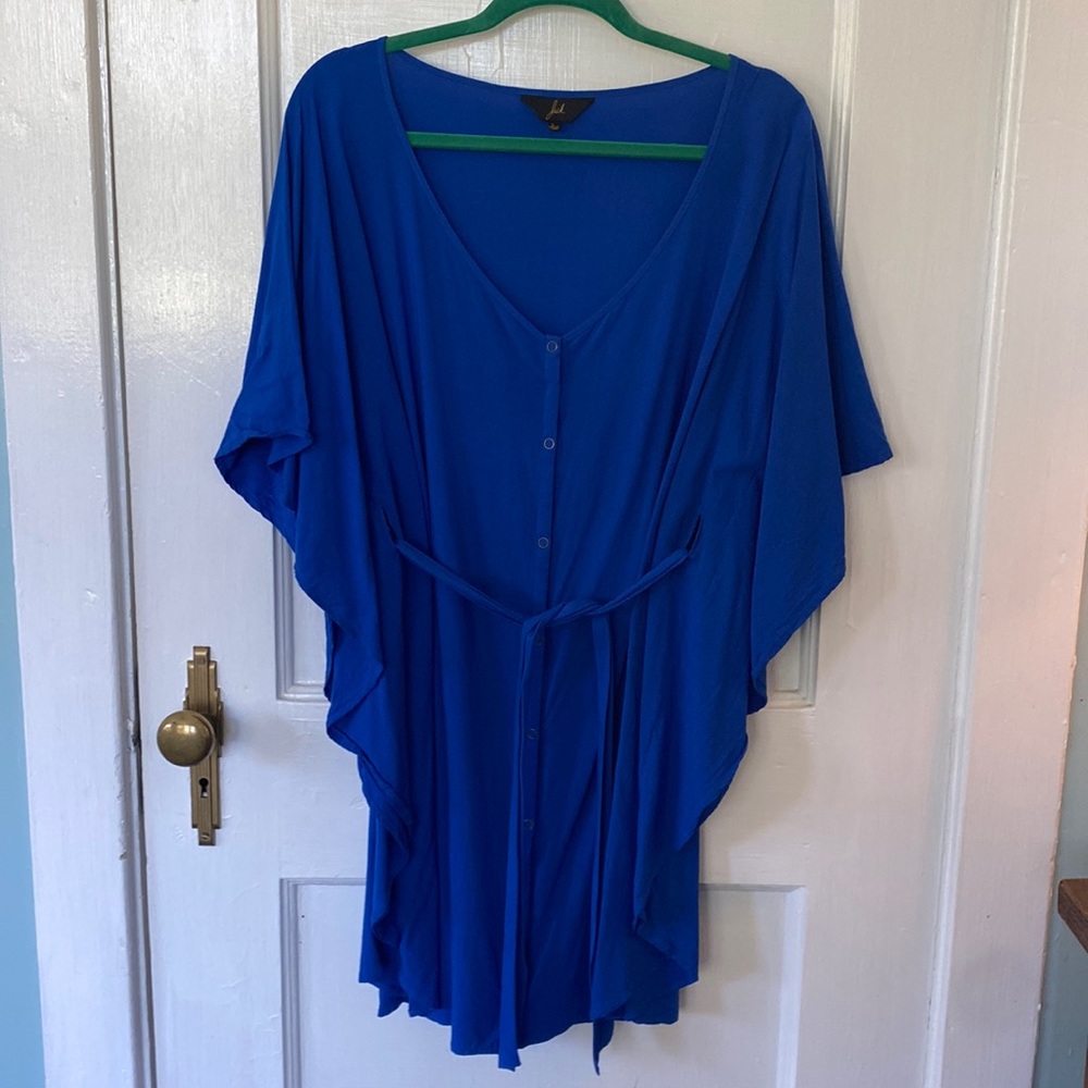 Jack by BB Dakota belted shirt dress blue size Large